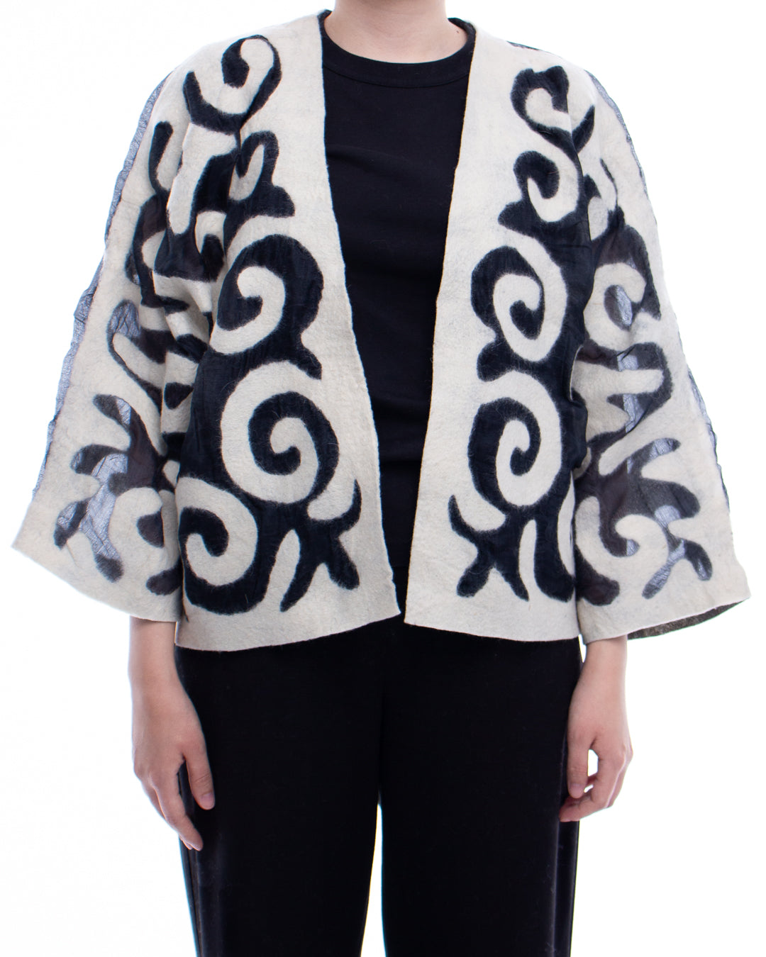 Felted white jacket