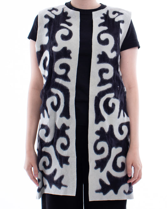 Midi vest (Black&White)