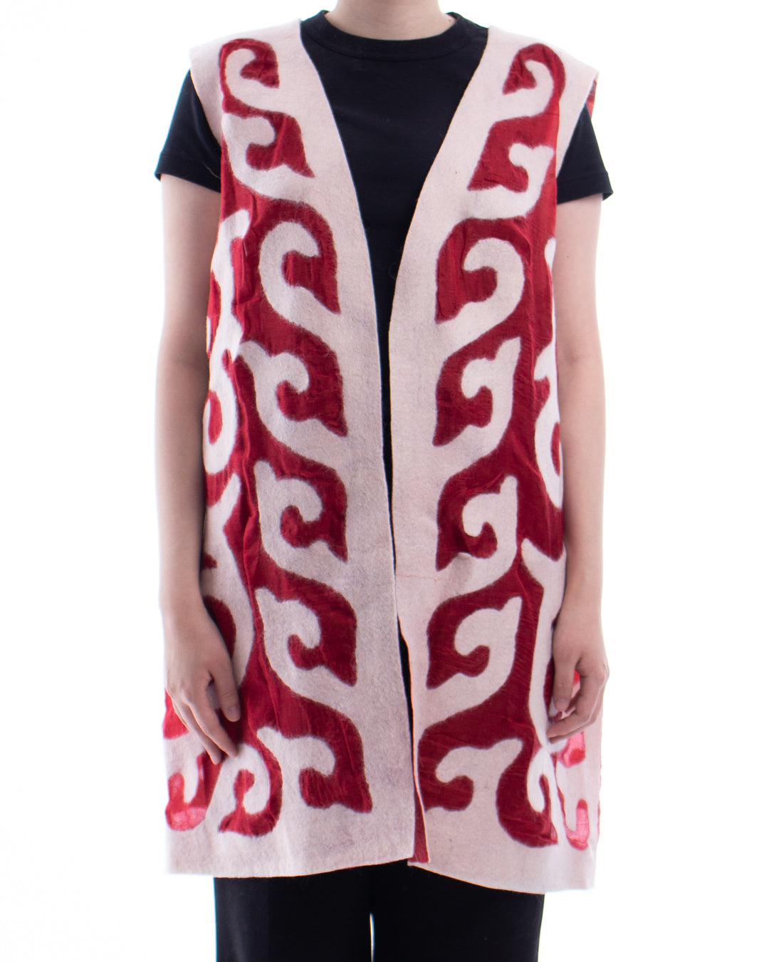 Midi vest (Red&White)