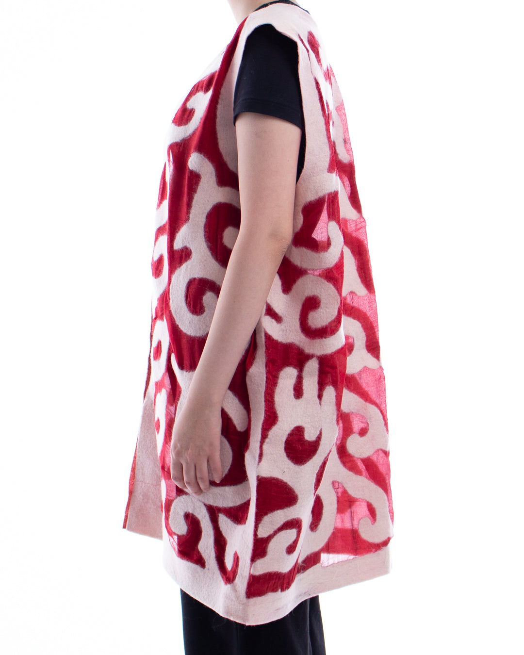 Midi vest (Red&White)