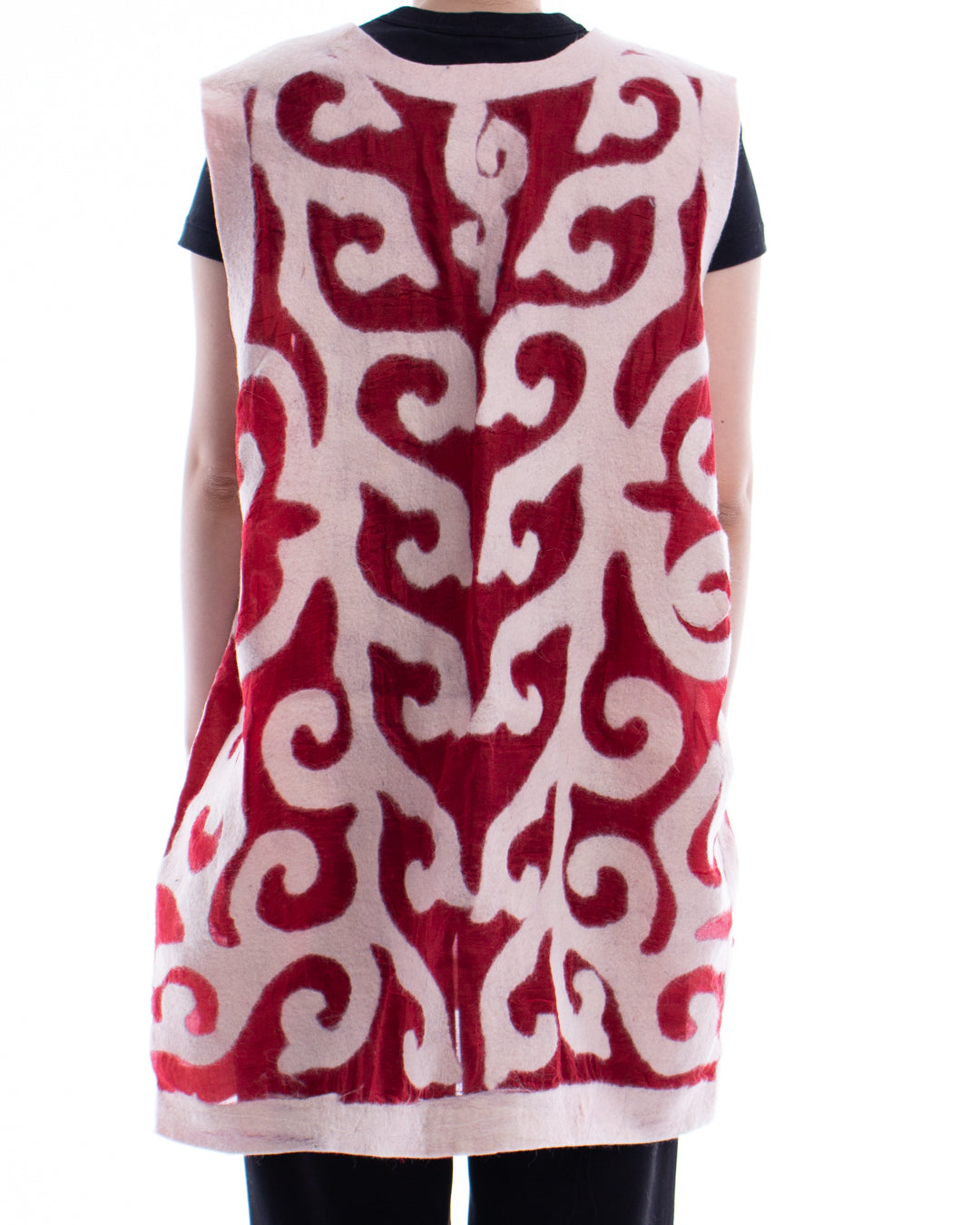 Midi vest (Red&White)