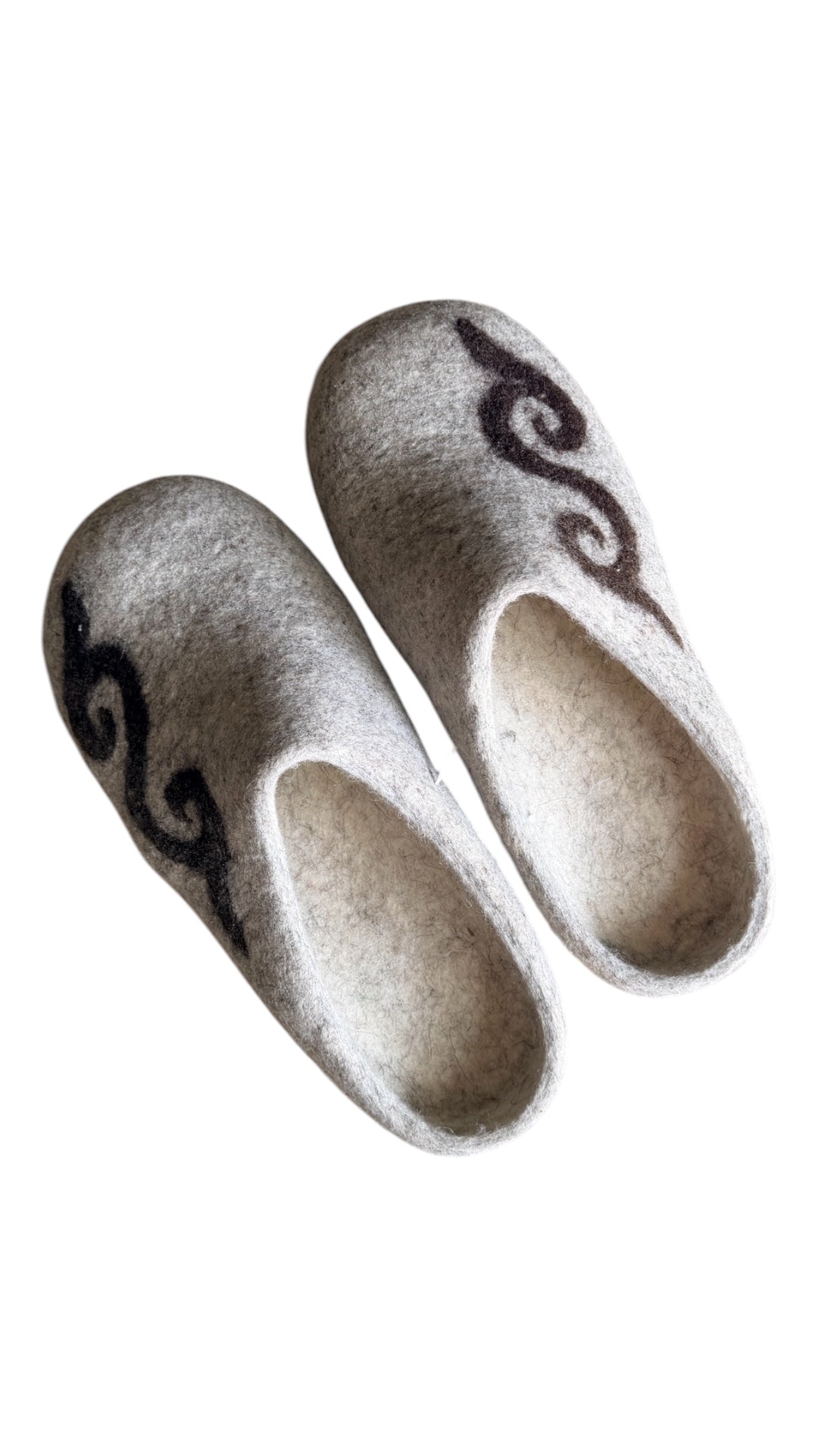 Felted wool slipper