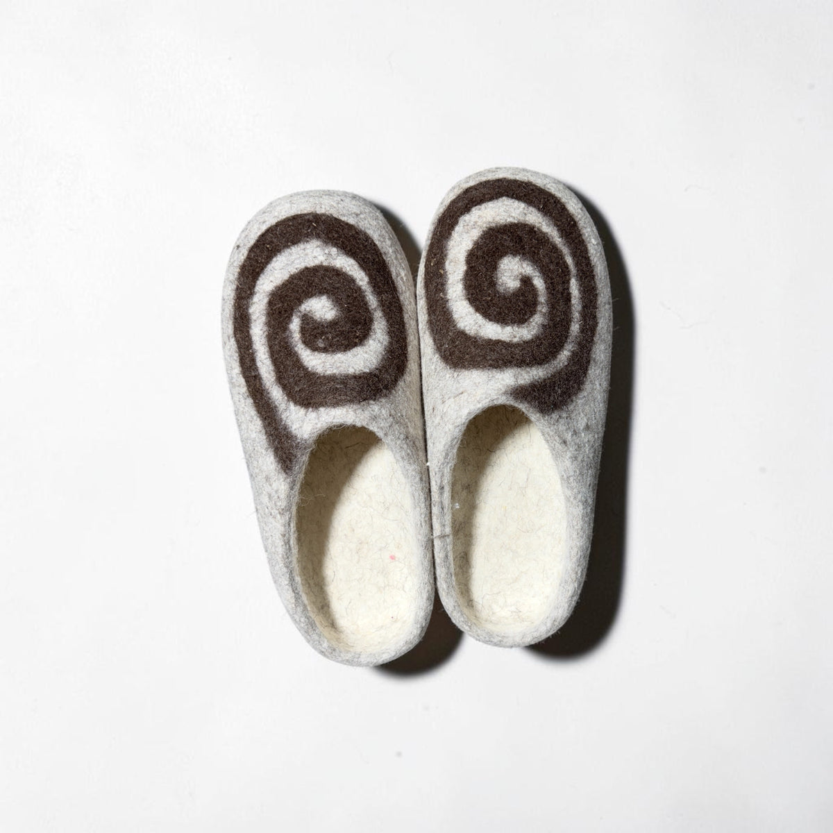Felted wool slipper