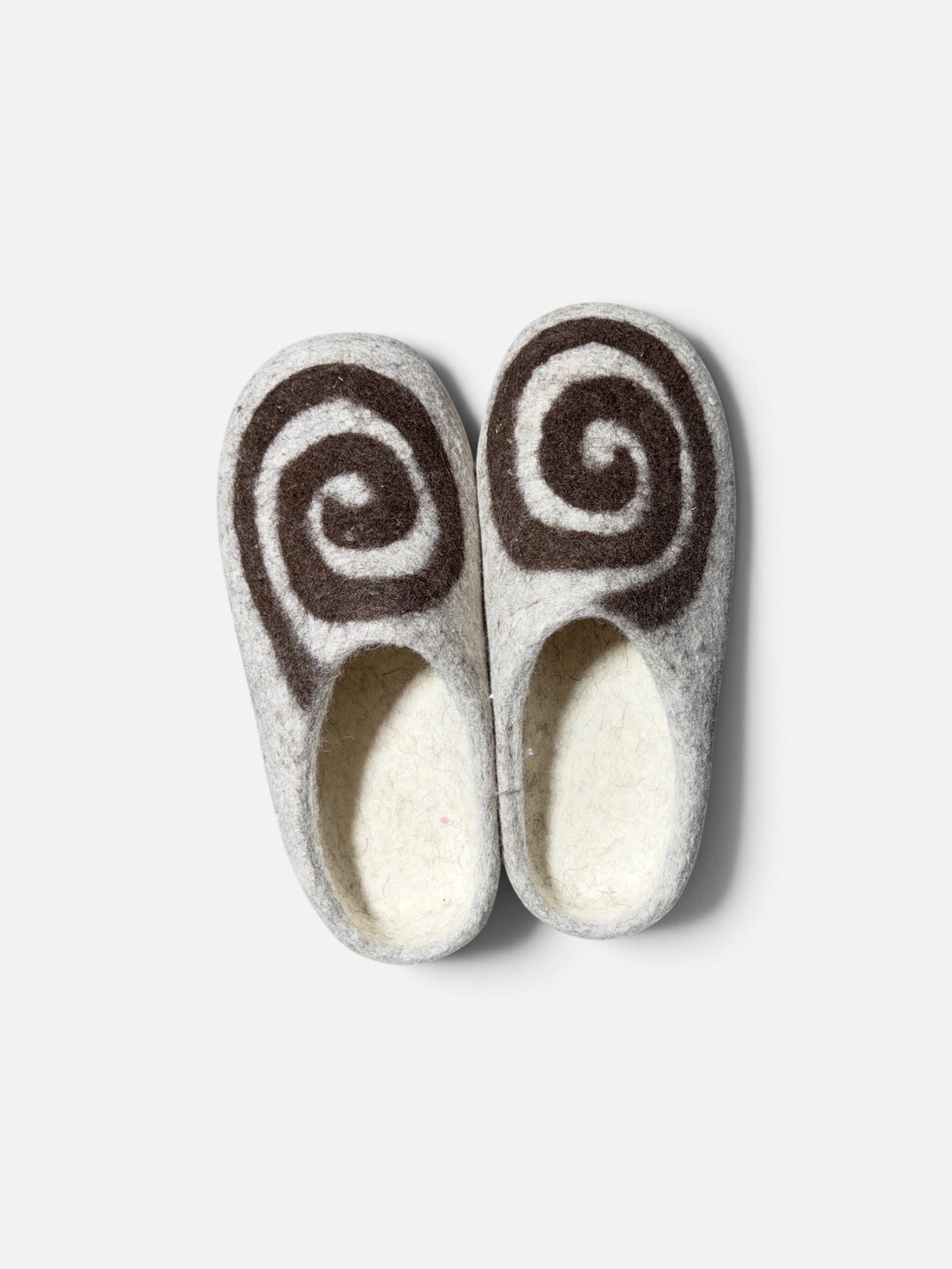 Felted wool slipper