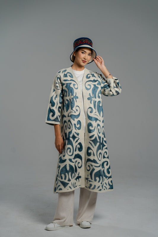 Long felted jacket